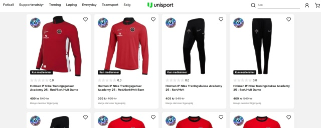 Forlenget utstyrsavtale med Unisport og Nike